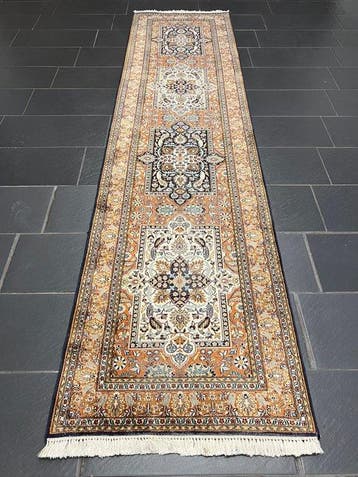 Kasjmier zijde - Tapijt - 330 cm - 83 cm, Huis en Inrichting, Stoffering | Tapijten en Vloerkleden, Nieuw