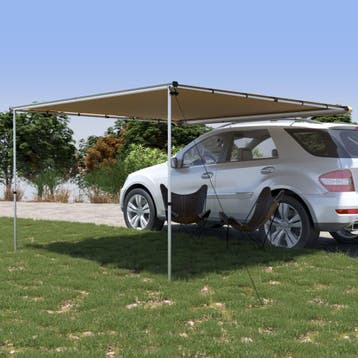 vidaXL Luifel voor camper en caravan 3x3x2,15 m beige, Verzenden