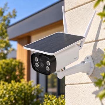 Caméra de surveillance solaire Omajin - OSC-01-EU | Full HD, Audio, Tv en Foto, Verzenden