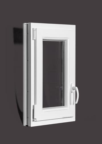 PVC raam draai kiep b50xh70 cm wit, Gevelraam of Ruit, Minder dan 80 cm, Minder dan 80 cm, Nieuw