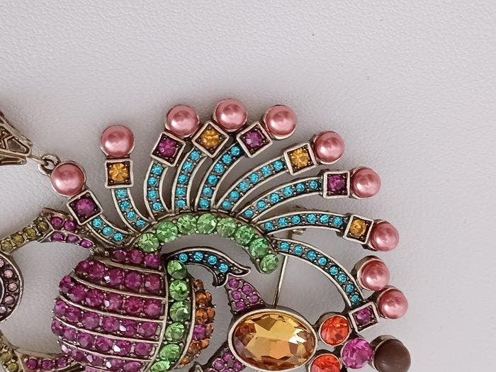 Heidi Daus - scarabee, Brons - Broche, Antiquités & Art, Curiosités & Brocante