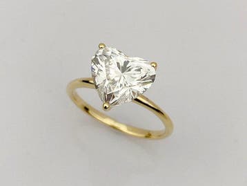 Zonder minimumprijs - Ring - 14 karaat Geel goud - 3.01ct., Nieuw