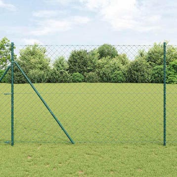 vidaXL gaashek met grondbevestiging 25 x 1,6 m PVC-Coated, Jardin & Terrasse, Verzenden