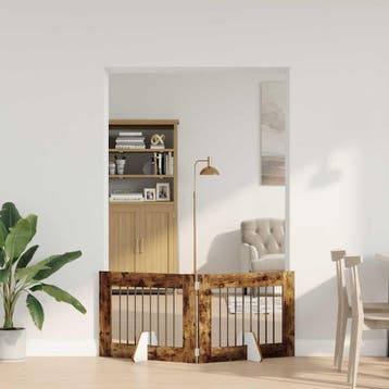 vidaXL Opvouwbaar hondenhekje met standaards 2 st 160,5 cm, Dieren en Toebehoren, Verzenden, Nieuw
