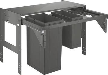 2dekans | GROHE Inbouw prullenbak - 2 afvalbakken (1x29L en, Ophalen of Verzenden, Nieuw