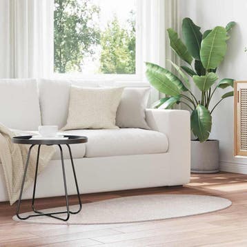 vidaXL Tapijt HUARTE Zand 80 x 150 cm Polyester, Verzenden, Nieuw