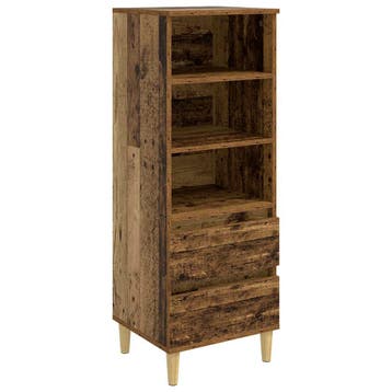 vidaXL Highboard Oud hout 40 x 36 x 110 cm Bewerkt hout, Verzenden