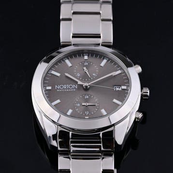 Norton - Silver Voyager GMT - Multifunzione - Solid Band -