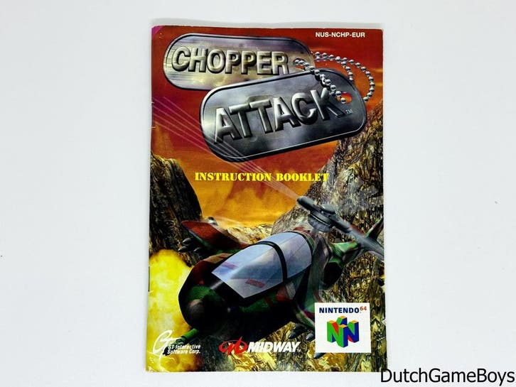 Nintendo 64 / N64 - Chopper Attack - EUR - Manual, Consoles de jeu & Jeux vidéo, Jeux | Nintendo 64, Envoi