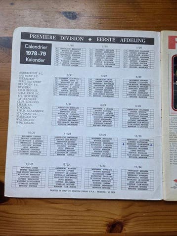1978/79 Panini Nico De Bree, Eric Gerets and others.