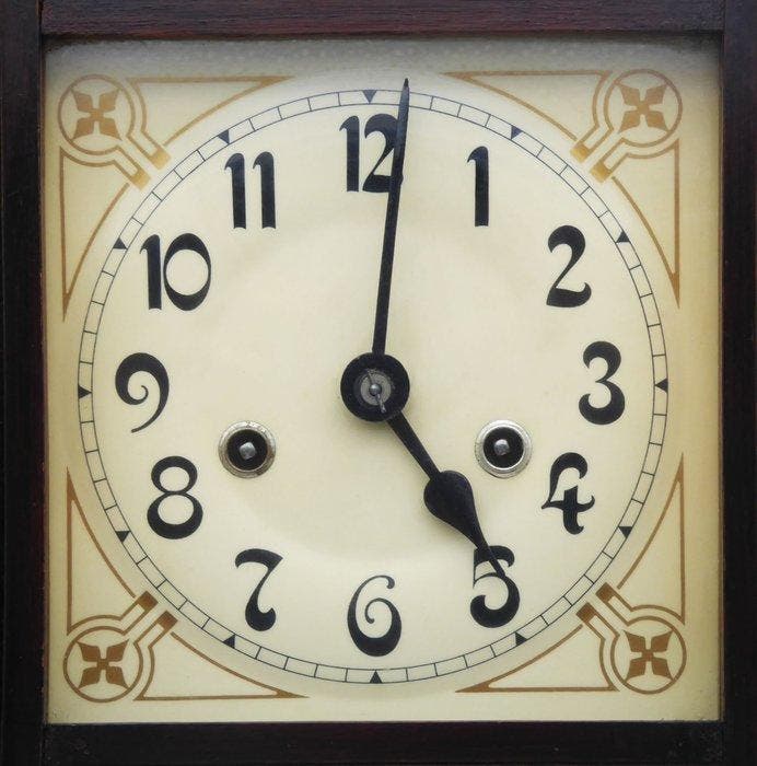 Wandklok - Hout - 1910-1920, Antiquités & Art, Antiquités | Horloges