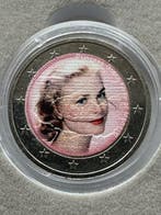 Monaco. 2 Euro ND Grace Kelly gekleurd in cassette (Zonder