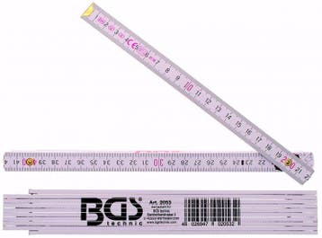 Bgs Technic Houten vouwmeter 2 m, Verzenden, Nieuw
