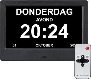 2dekans | Brixy Dementieklok - 24 Alarmfuncties - Incl., Ophalen of Verzenden, Nieuw