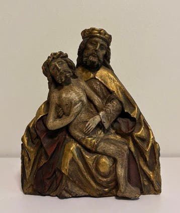 sculptuur, Trinitarische Pietà - 33 cm - Gips - 1908, Antiquités & Art