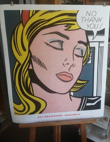Roy Lichtenstein - No Thank You!, 1964 - Big Size XL -