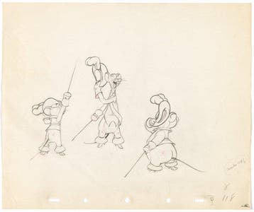 Walt Disney – Mickey Mouse en Minnie Mouse animatietekening, Verzamelen, Nieuw