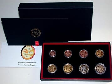 3,88 Euro, munten set 1 Cent-2 Euro 2024 Belgie Philippe, Verzenden