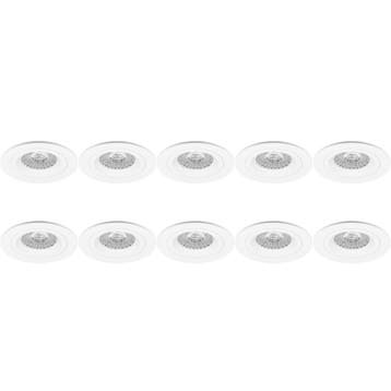 Spot Armatuur 10 Pack - Pragmi Rodos Pro GU10 Inbouwspot - L, Verzenden, Nieuw