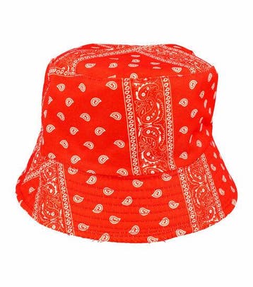 Bucket Hat Hoedje – Paisley Print - Omkeerbaar – One Size –, Nieuw