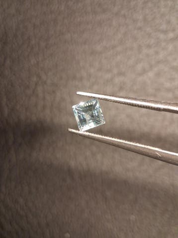 Natural Topaz - Sky Blue - 0.490 ct - square - irradiated, Verzenden, Nieuw
