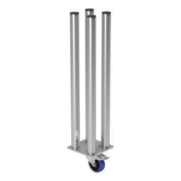 FORTEX STAGE750 Quattro poot met zwenkwiel/rem podiumhoogte, Verzenden