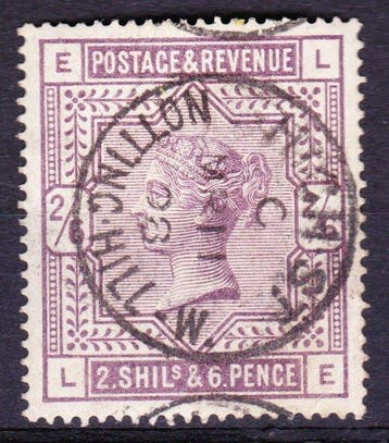 Groot-Brittannië 1883 - Koningin Victoria Lilac and Green, Postzegels en Munten, Gestempeld