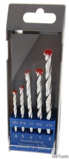 5-delige steenboor set, 4-8 mm, Verzenden, Nieuw