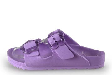 Birkenstock Slippers Meisjes in maat 28 Paars, Verzenden, Jongen of Meisje, Schoenen, Zo goed als nieuw