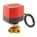 Vanne à bille electrique BW3 1/2 3 voies 230V AC relais, Verzenden, Nieuw