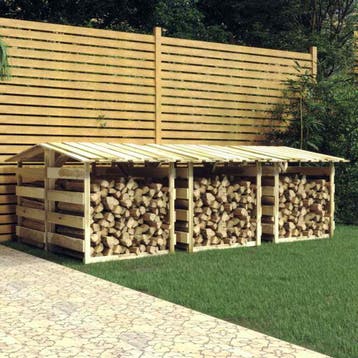vidaXL Pergolas met dak 6 st 100x90x100 cm geïmpregneerd, Verzenden