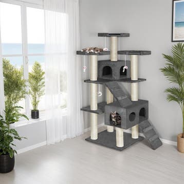 Krabpaal Knuti 186cm - antraciet, Dieren en Toebehoren, Verzenden, Nieuw