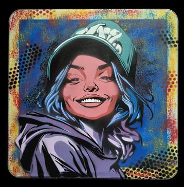 Jinks Kunst - STREET GIRL (52X52 cm)