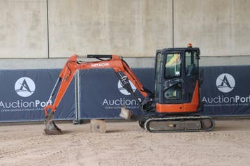Veiling: Rupsgraafmachine Hitachi AX33U-6A Diesel 21.2kW 201, Articles professionnels, Ophalen