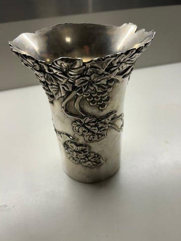 Vera Lucino - Vase - Plaqué(e) argent - Refroidisseur pour, Antiek en Kunst