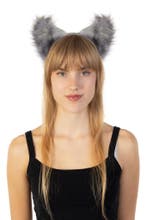 Haarband Grote Furry Oortjes Grijs Beer Vos Diadeem Dons Die, Kleding | Dames, Ophalen of Verzenden, Nieuw