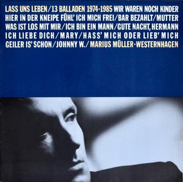 Marius Müller-Westernhagen - Lass Uns Leben / 13 Balladen 19, Verzenden, Gebruikt