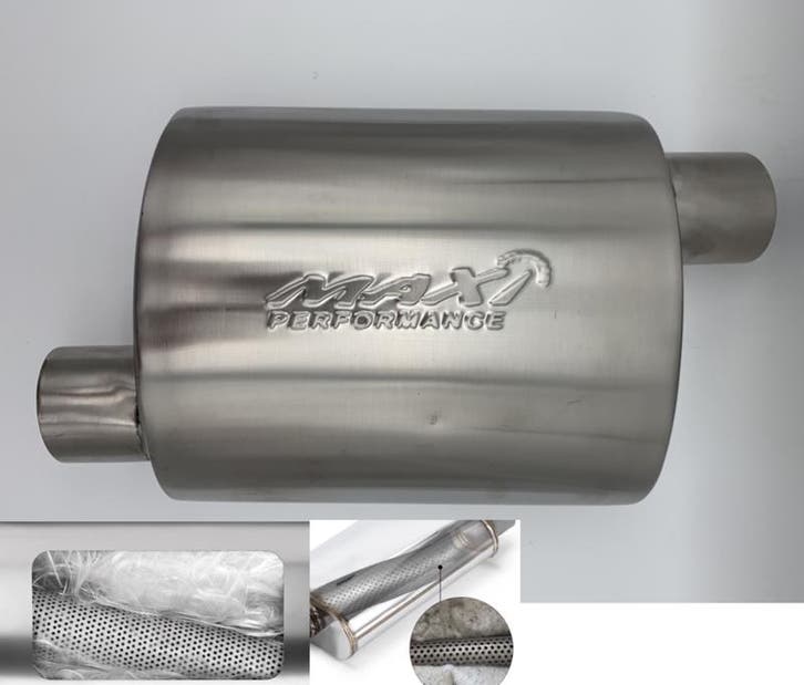 MAX Ultra Straight Flo Performance rvs uitlaat demper 2,5, Auto-onderdelen, Overige Auto-onderdelen, Nieuw, Ophalen of Verzenden