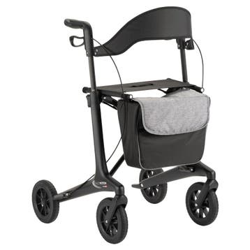 MultiMotion Carbon rollator met softwielen - Maat L - Zwart, Ophalen of Verzenden