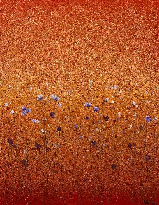 Parfen.D XL - Golden Ember Field, Antiek en Kunst, Kunst | Schilderijen | Modern