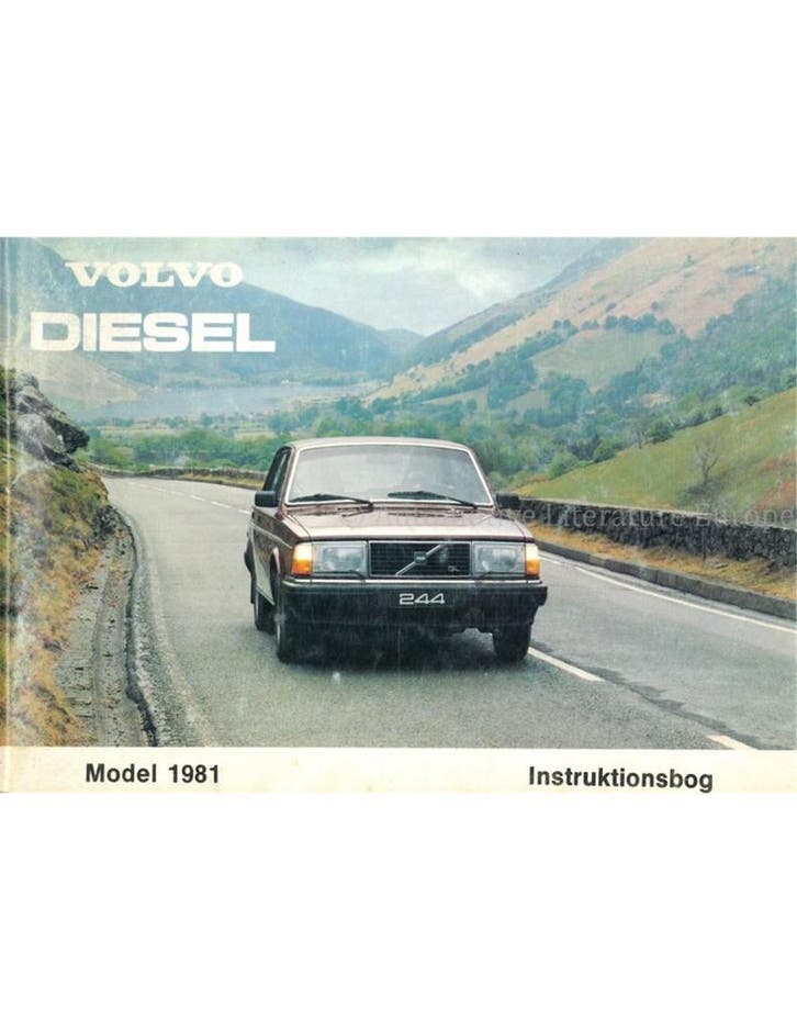1981 VOLVO 240 DIESELINSTRUCTIEBOEKJE DEENS, Autos : Divers, Modes d'emploi & Notices d'utilisation