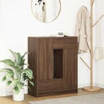 vidaXL Dressoir met lades en deuren 73x31x90 cm bruin eiken, Verzenden