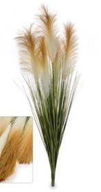 Gynerium Pluimen Bruin Kunstbloem 100 cm per stuk, Nieuw