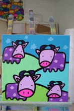 Kev Munday - Happy Cows, Antiek en Kunst