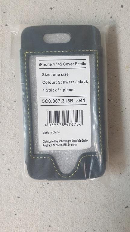 Telefoonhoes iPhone 4 4S VW Beetle 5C0087315B041, Auto-onderdelen, Overige Auto-onderdelen, Nieuw, Verzenden