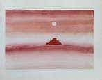 Jean-Michel Folon (1934-2005) - Sous le soleil ocre
