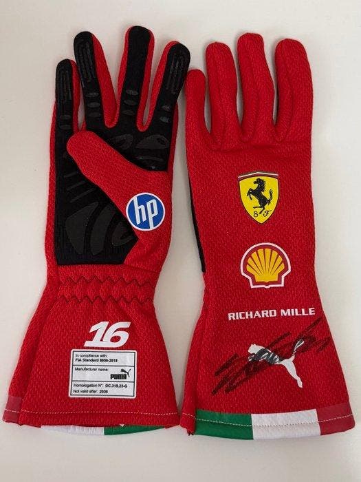 Ferrari - Charles Leclerc - 2026 - Race handschoenen, Verzamelen, Automerken, Motoren en Formule 1