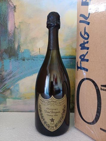 1996 Dom Pérignon - Champagne Brut - 1 Bouteille (0,75 l), Verzamelen, Nieuw
