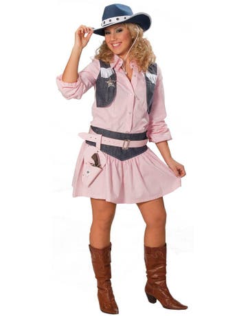 Cowgirl kostuum dames Roze, Ophalen of Verzenden, Nieuw