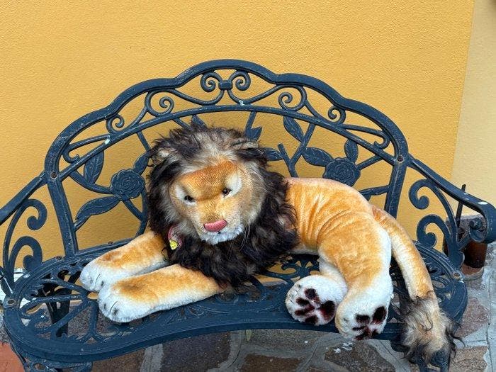 Steiff: Leo Leeuw replica 1956, EAN 402463, 1992. -, Antiquités & Art, Antiquités | Jouets